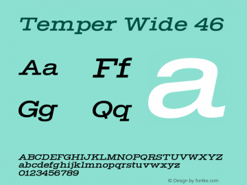 Temper Wide 46 Version 2.001图片样张