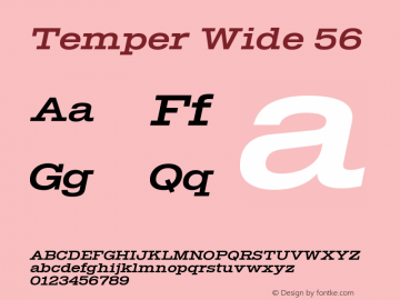 Temper Wide 56 Version 2.001图片样张