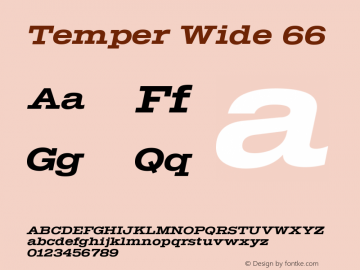 Temper Wide 66 Version 2.001图片样张