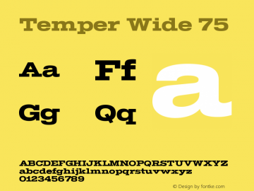 Temper Wide 75 Version 2.001图片样张