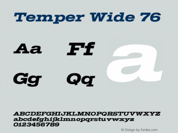 Temper Wide 76 Version 2.001图片样张