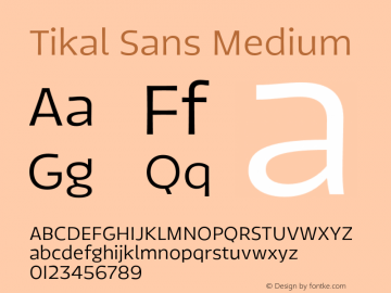 TikalSansMedium 1.000图片样张