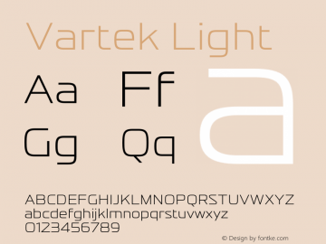 Vartek Light Version 001.000 November 2020图片样张