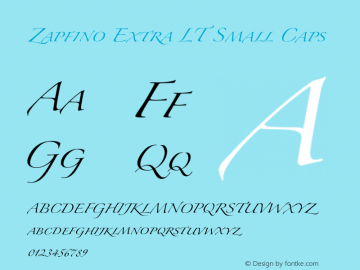 ZapfinoExtraLT-SmallCaps Version 1.000;PS 001.000;Core 1.0.38图片样张