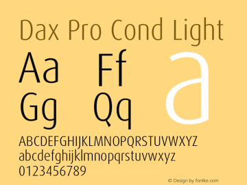 Dax Pro Cond Light Version 7.504; 2006; Build 1022图片样张