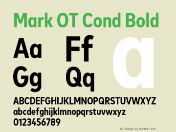 Mark OT Cond Bold Version 7.60图片样张