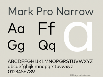 Mark Pro Narrow Version 7.60图片样张