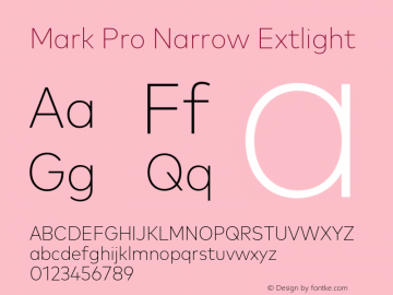 Mark Pro Narrow Extlight Version 7.60图片样张