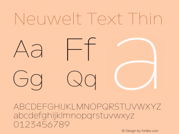 Neuwelt Text Thin Version 1.00, build 19, g2.6.2 b1235, s3图片样张
