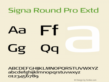 Signa Round Pro Extd Version 7.504; 2017; Build 1023图片样张