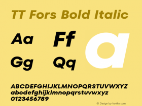 TT Fors Bold Italic 1.000.06042021图片样张