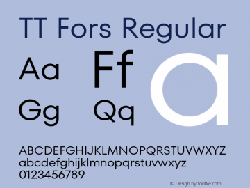 TT Fors Regular 1.000.06042021图片样张