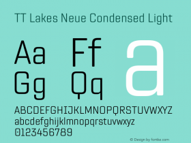 TT Lakes Neue Condensed Light Version 1.100.14042021图片样张