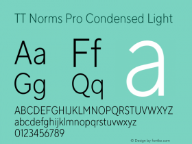 TT Norms Pro Condensed Light Version 3.000.12072021图片样张