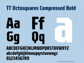 TT Octosquares Compressed Bold 1.000图片样张