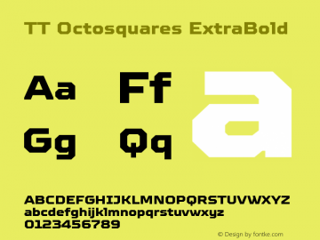 TT Octosquares ExtraBold 1.000图片样张