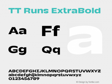 TT Runs ExtraBold Version 1.100.18052021图片样张