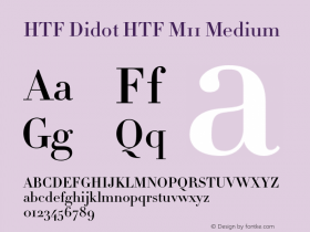 HTFDidot-M11Medium Version 1.201图片样张