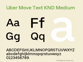 Uber Move Text KND Medium Version 1.000;PS 001.000;hotconv 1.0.88;makeotf.lib2.5.64775图片样张