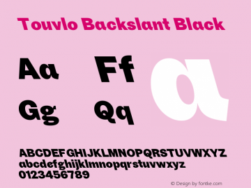 Touvlo Backslant Black Version 1.00图片样张