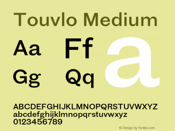 Touvlo Medium Version 1.00图片样张