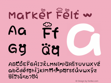 Marker Felt 宽体 4.4d2e1 Font Sample