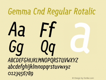 Gemma Cnd Regular Rotalic Version 2.000图片样张