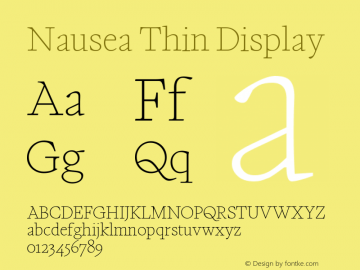 Nausea Thin Display Version 1.000 | FøM Fix图片样张