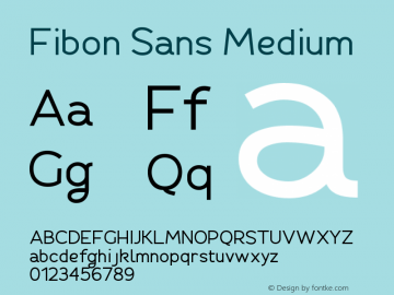 FibonSans-Medium Version 1.0图片样张