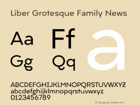 Liber Grotesque Family News Version 1.000图片样张