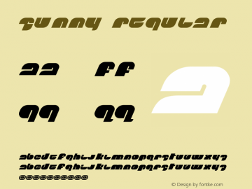 Sunny Version 1.001;Fontself Maker 3.5.6图片样张