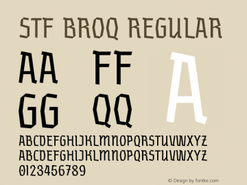 STF Broq Regular Version 1.000;FEAKit 1.0图片样张