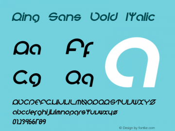 Ring Sans Bold Italic Version 1.001;FEAKit 1.0图片样张