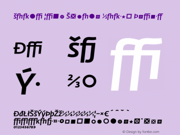 Fedra Sans Expert Medium Italic 001.000 Font Sample