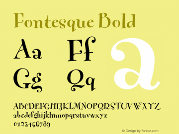 fontesque-bold font
