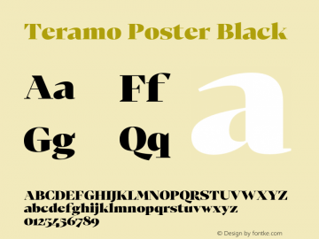 Teramo Poster Black Version 1.100;FEAKit 1.0图片样张