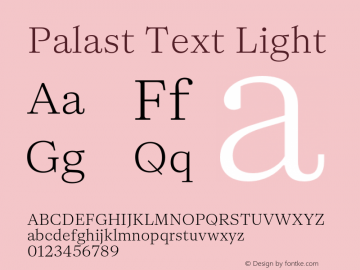Palast Text Light Version 1.001图片样张