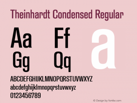 Theinhardt Condensed Regular Version 1.002; build 0002图片样张