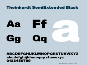 TheinhardtSemiExtended-Black Version 1.002; build 0003图片样张