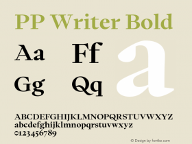 PP Writer Bold Version 1.000;FEAKit 1.0图片样张