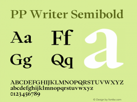 PP Writer Semibold Version 1.000;FEAKit 1.0图片样张