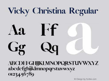 Vicky Christina Version 1.031;Fontself Maker 3.5.1图片样张