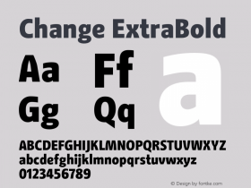 Change ExtraBold Version 1.00图片样张