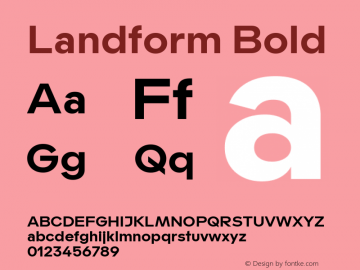 Landform Bold Version 1.000图片样张