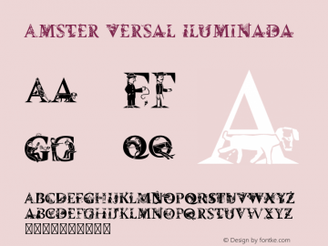Amster Versal Iluminada Version 1.000;PS 001.000;hotconv 1.0.70;makeotf.lib2.5.58329图片样张