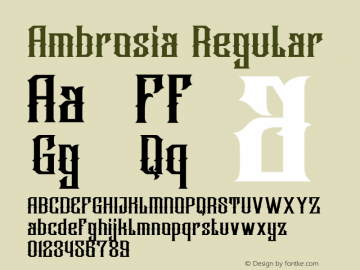 Ambrosia Version 001.000图片样张