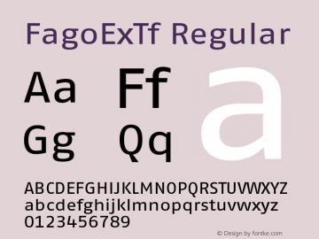 FagoExTf Regular 001.000图片样张