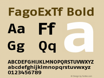 FagoExTf Bold 001.000图片样张