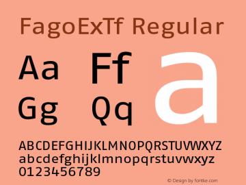 FagoExTf Regular 001.000图片样张