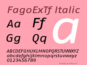 FagoExTf Italic 001.000图片样张